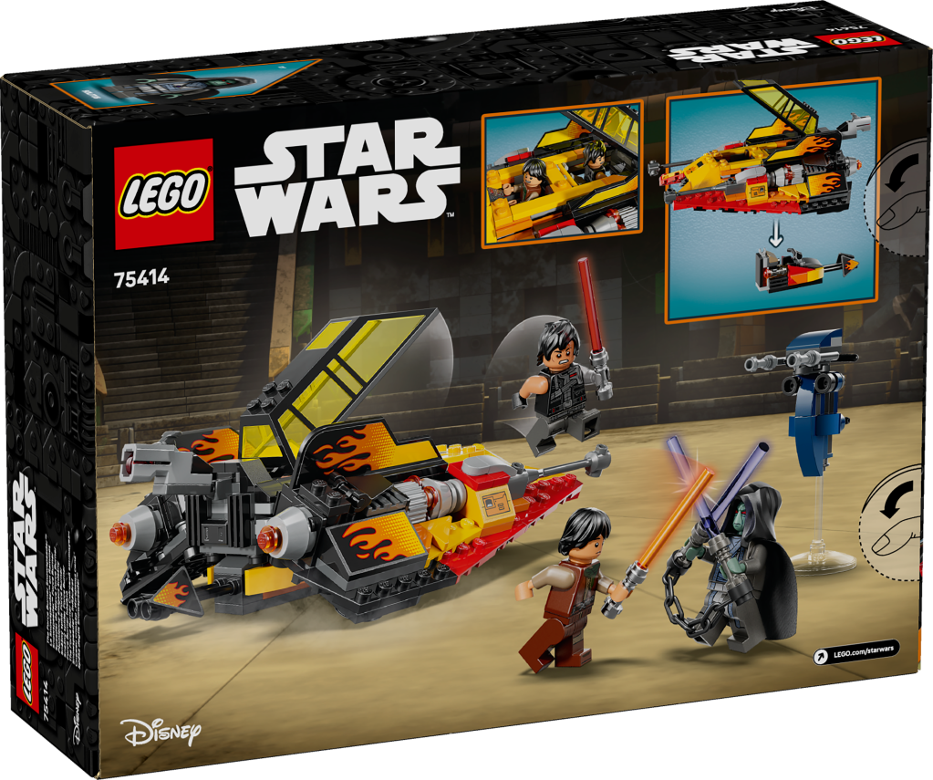 boîte LEGO Star Wars 75414 : Le Snowspeeder en Flammes