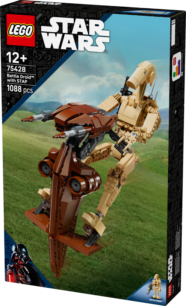 boîte LEGO Star Wars 75428 Droïde de combat sur son STAP