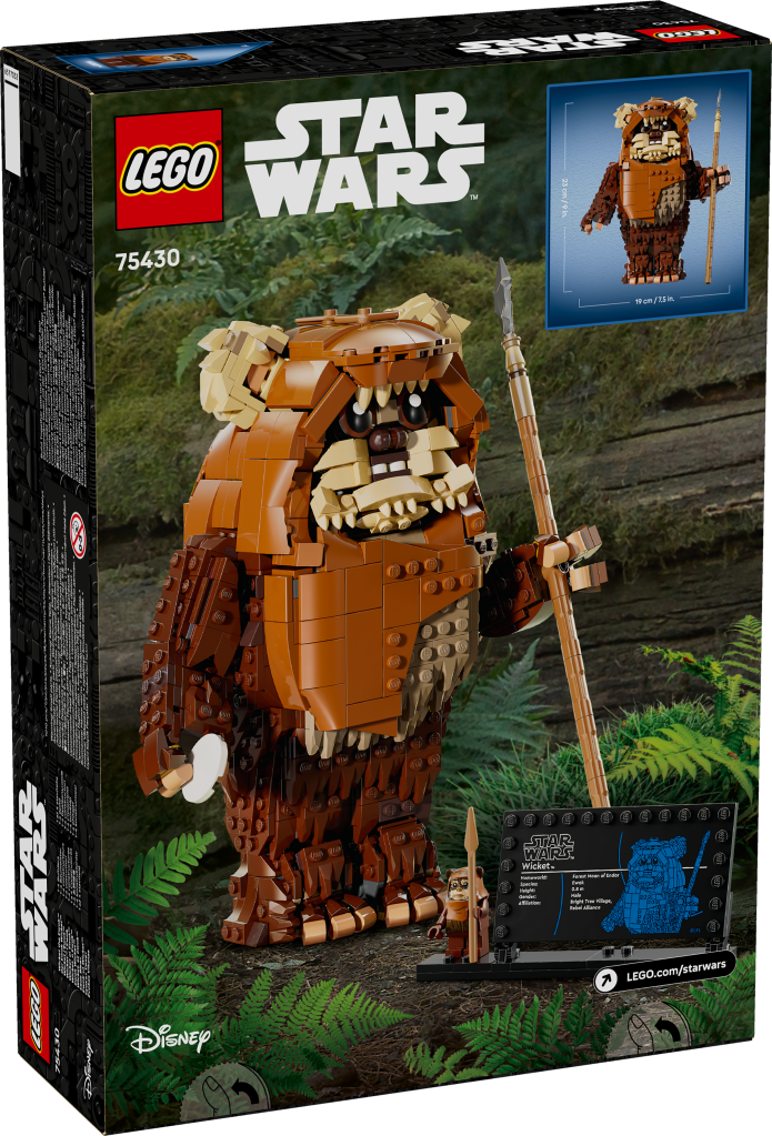 boîte LEGO Star Wars 75430 : Le Retour du Jedi – Wicket l’Ewok™, Réplique de Personnage