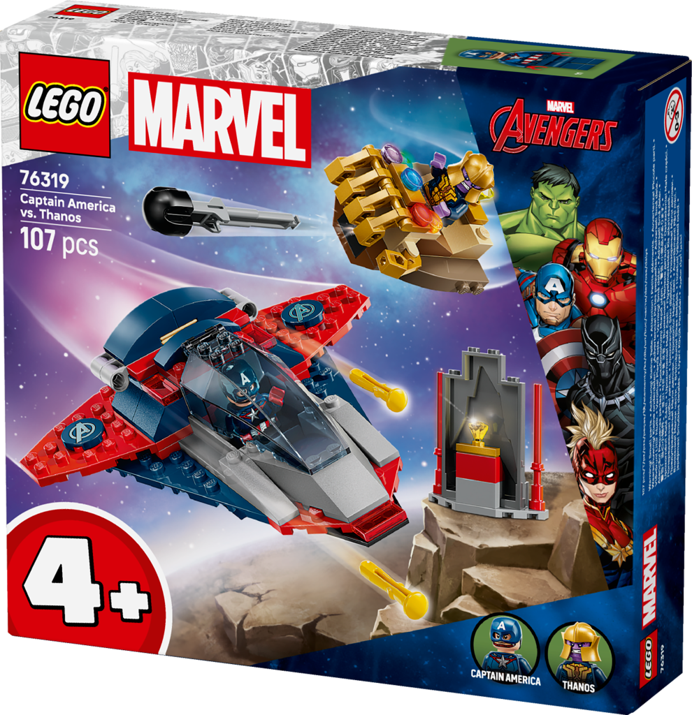 boîte LEGO Marvel 76319 : Captain America contre Thanos