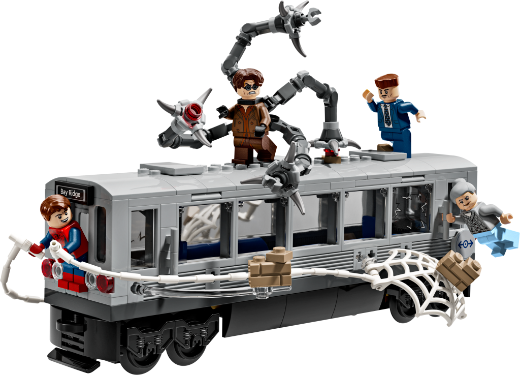 LEGO Marvel 76321 : La Scène du Train de Spider-Man et Docteur Octopus