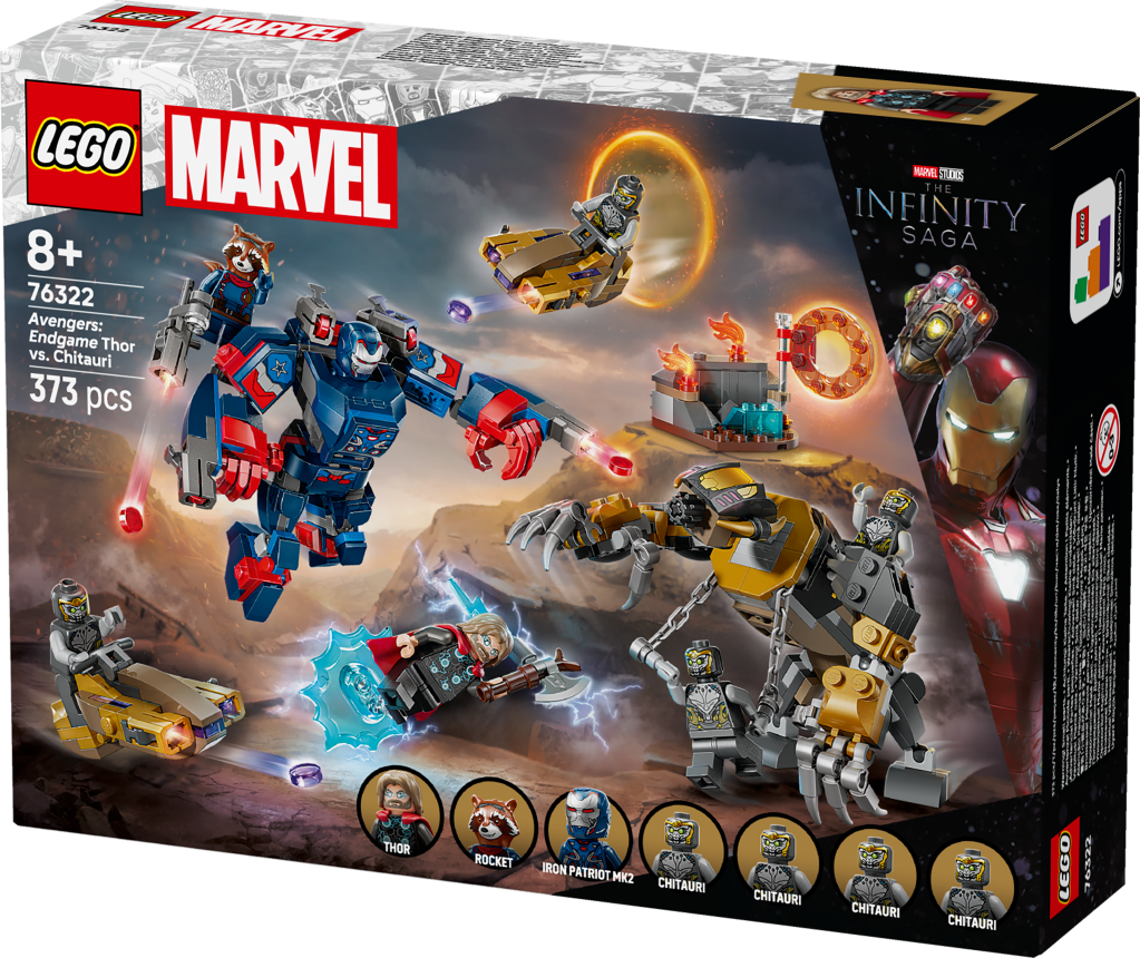 boîte LEGO Marvel 76322 : Avengers – Thor Contre Chitauri