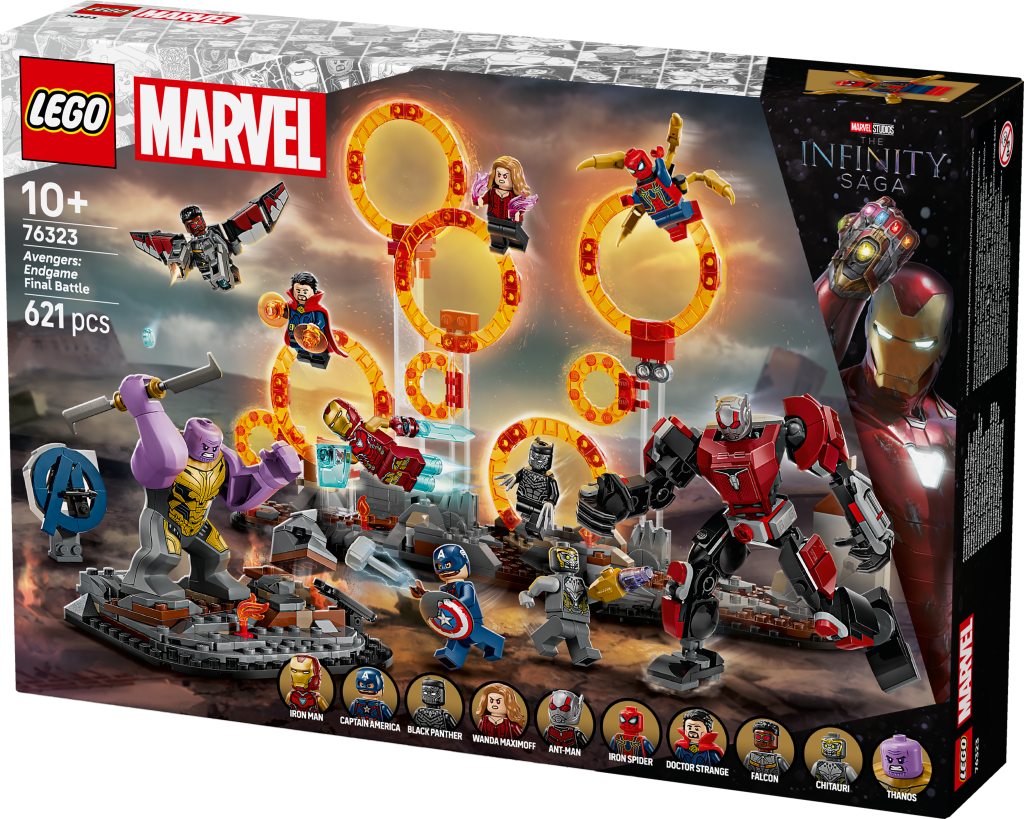 boîte LEGO Marvel 76323 : Combat final d’Avengers – Endgame