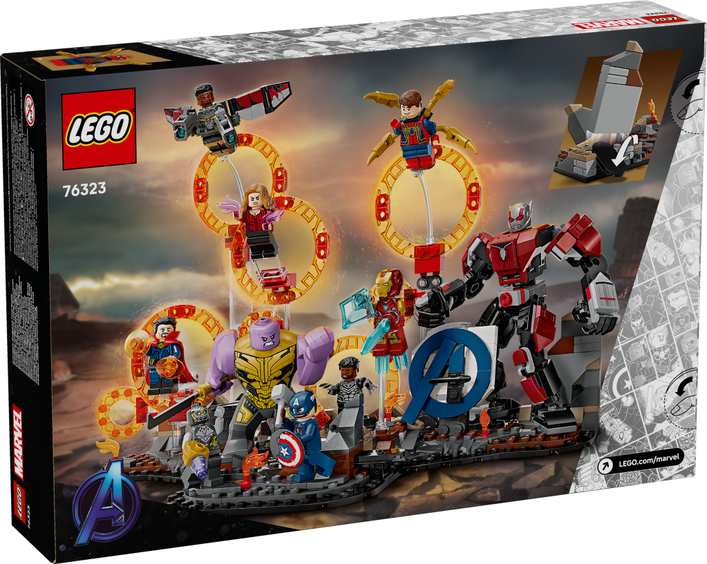 boîte LEGO Marvel 76323 : Combat final d’Avengers – Endgame