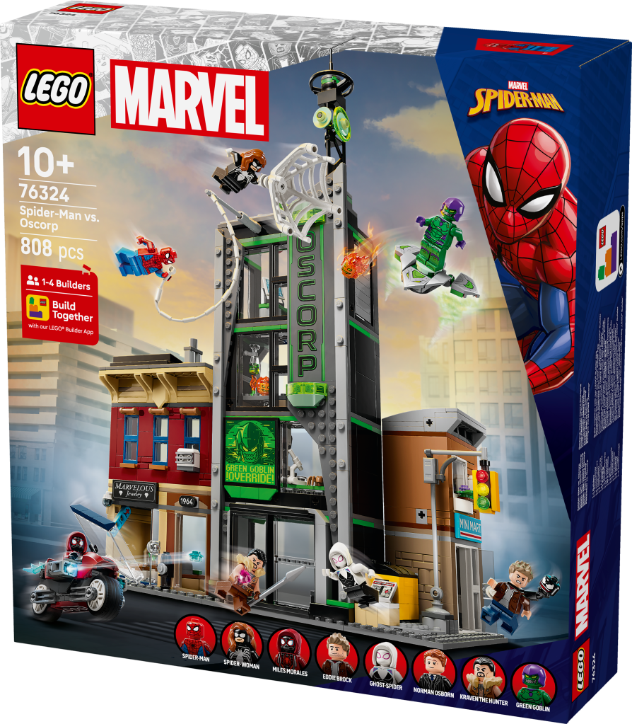 boîte LEGO Marvel 76324 : Spider-Man contre Oscorp