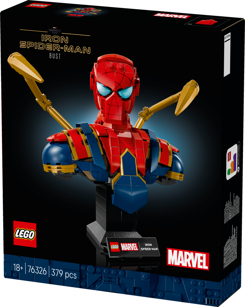 boîte LEGO Marvel 76326 : Buste d’Iron Spider-Man
