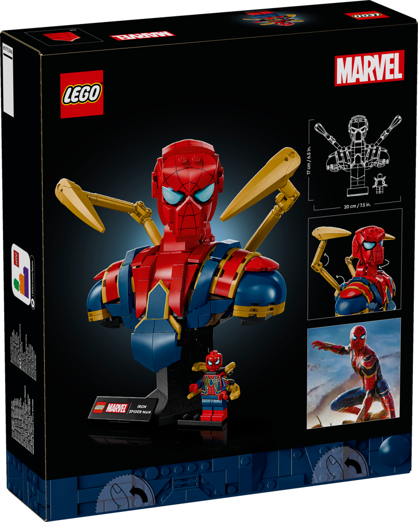 boîte LEGO Marvel 76326 : Buste d’Iron Spider-Man
