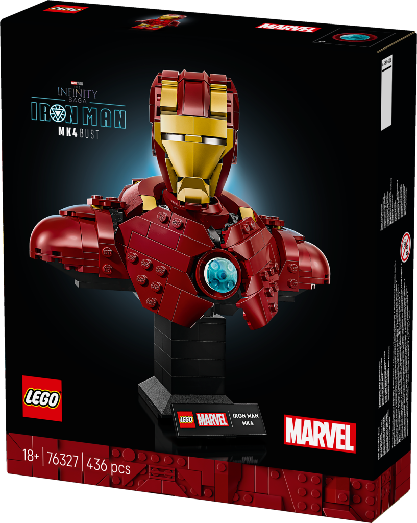 boîte LEGO Marvel 76327 Le buste d’Iron Man MK4