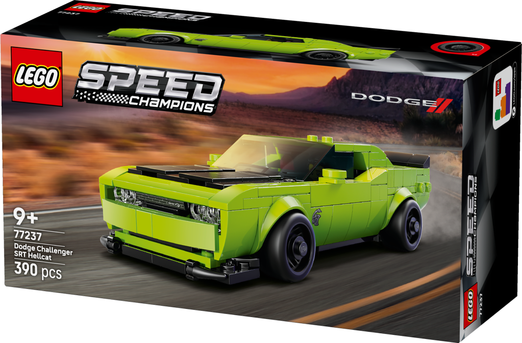 boîte LEGO Speed Champions 77237 Voiture de Sport Dodge Challenger SRT Hellcat