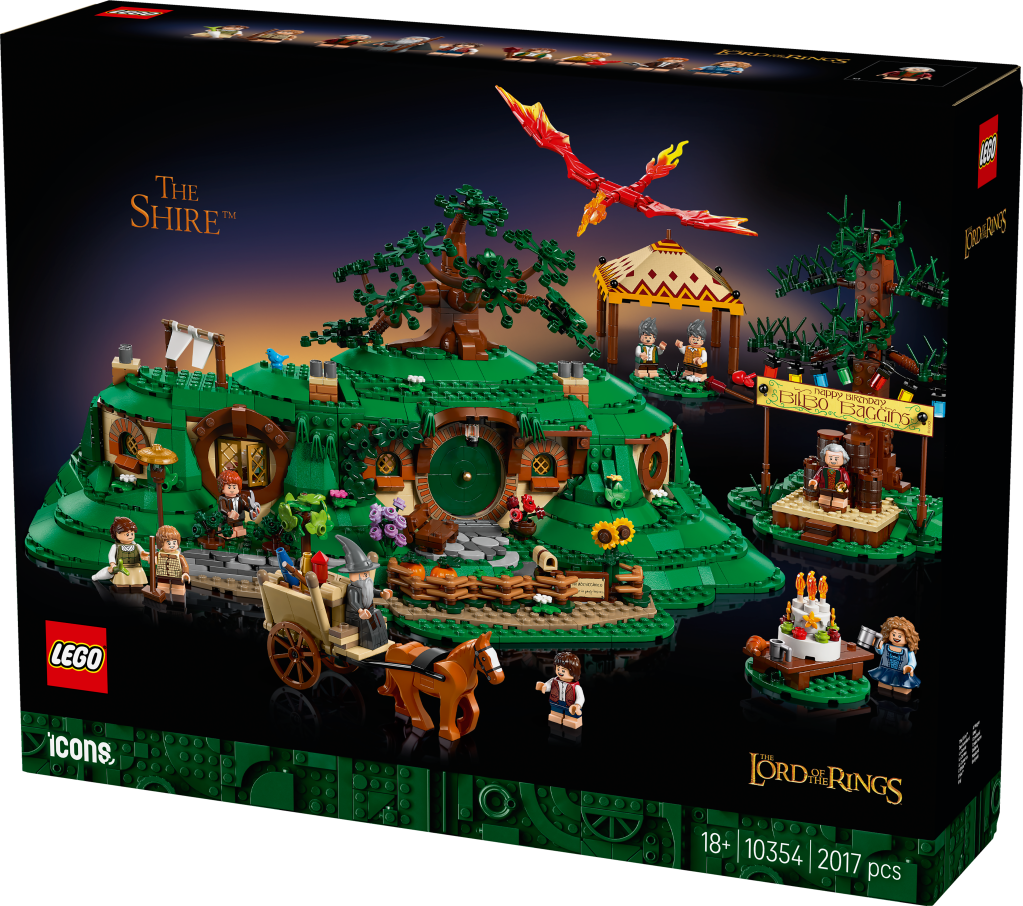 boîte LEGO Icons 10354 Le Seigneur des Anneaux : la Comté