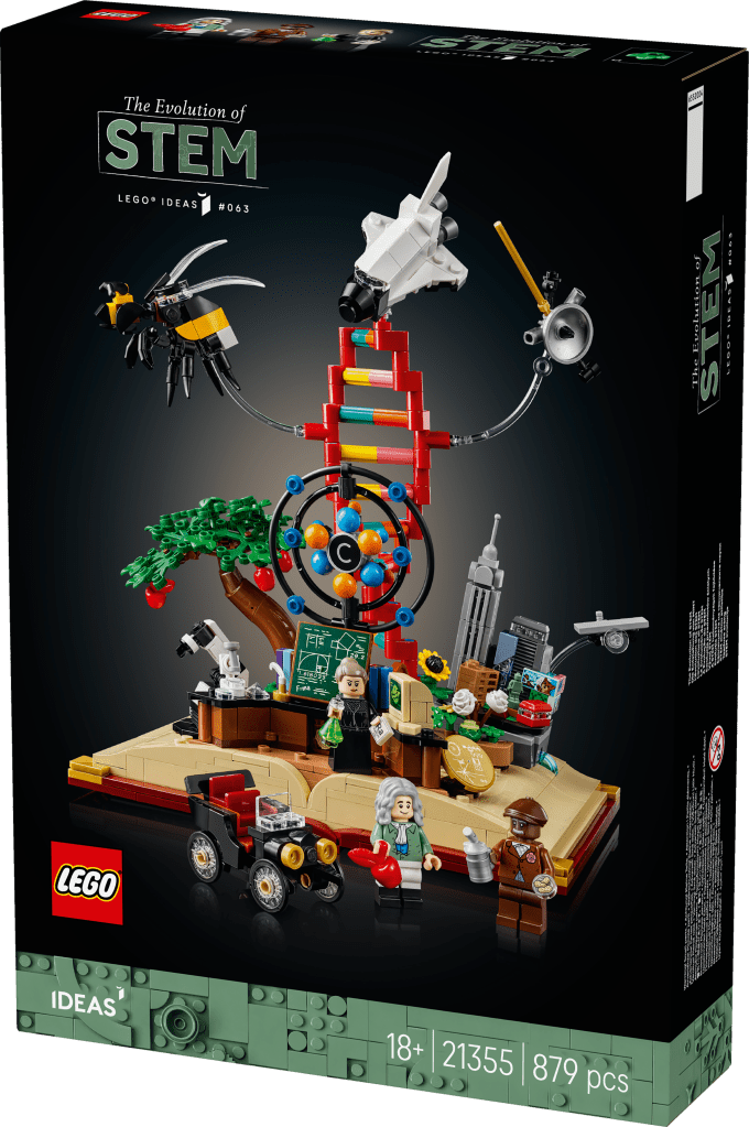 boîte LEGO Ideas 21355 : L’Évolution des STEM