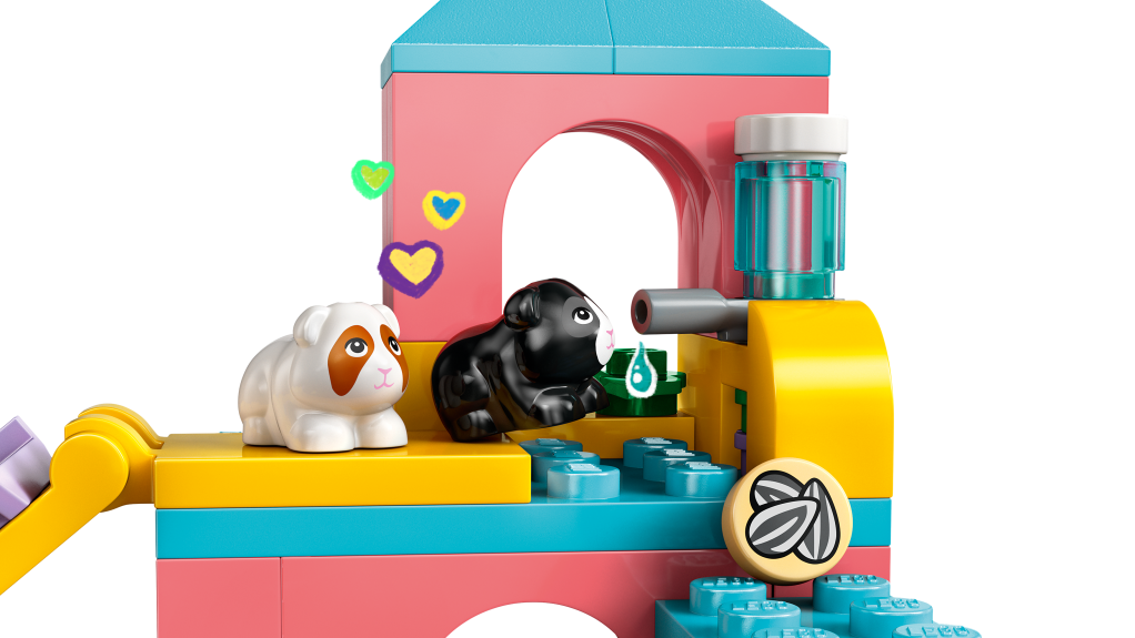 détails LEGO Friends 42640 : L’Aire de Jeux des Cochons d’Inde