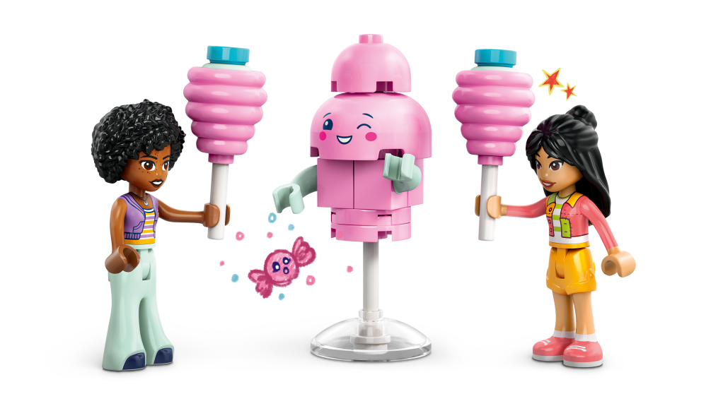 détails LEGO Friends 42643 : Le Stand de Barbes à Papa et Scooter