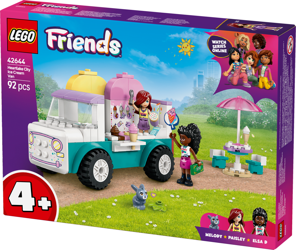 boîte LEGO Friends 42644 : Le Camion de Glaces de Heartlake City