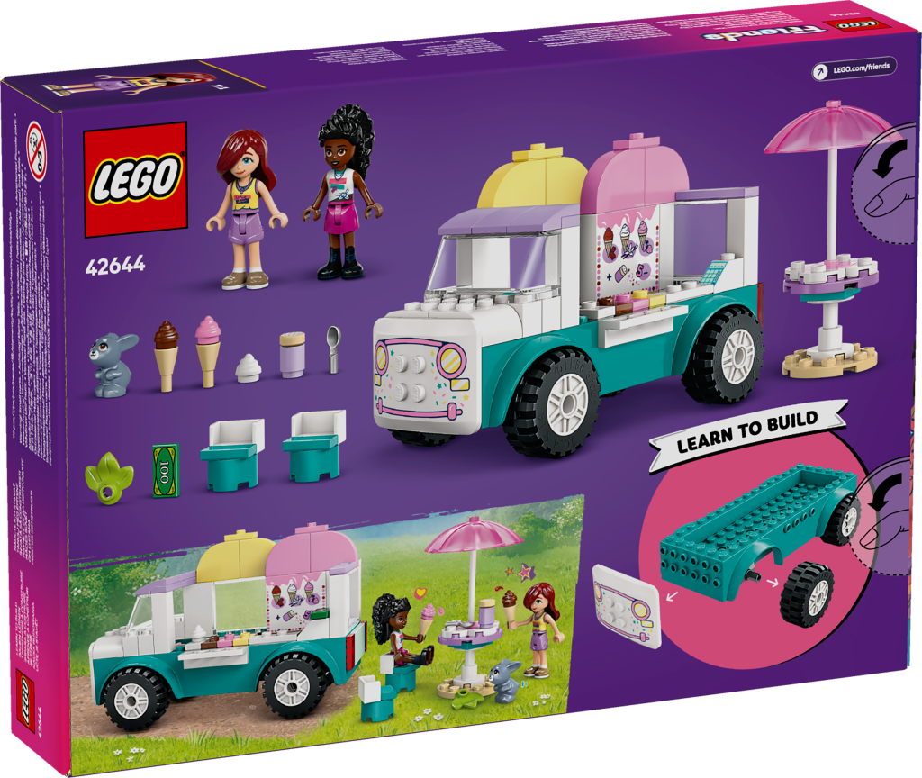 boîte LEGO Friends 42644 : Le Camion de Glaces de Heartlake City