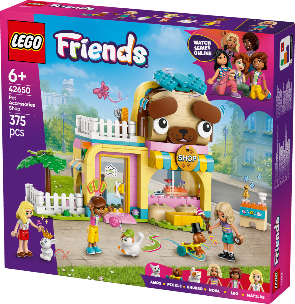boîte LEGO Friends 42650 : La Boutique d’Accessoires pour Animaux