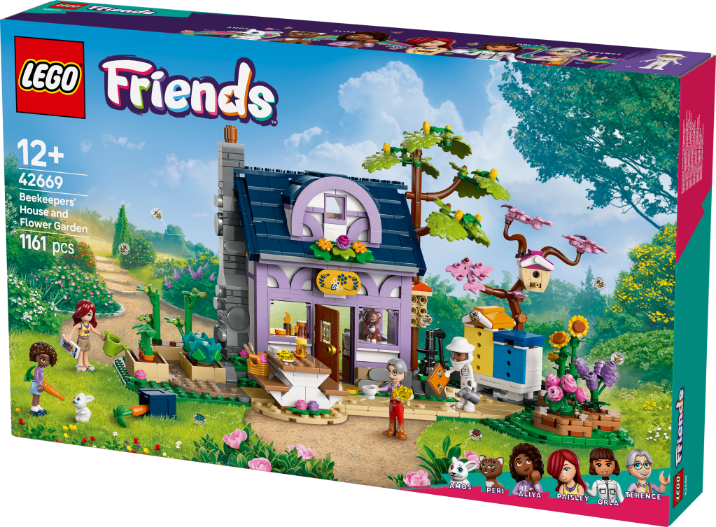 boîte LEGO Friends 42669 : La Maison des Apiculteurs et le Jardin Fleuri