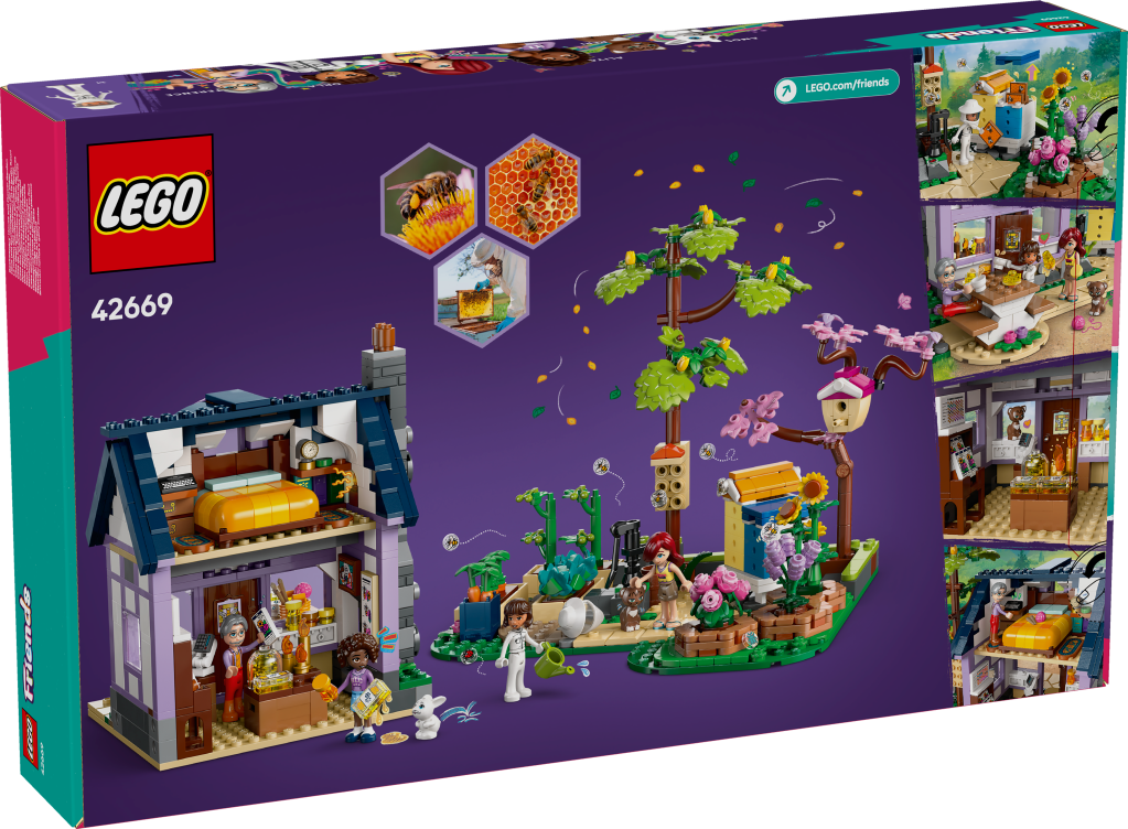 boîte LEGO Friends 42669 : La Maison des Apiculteurs et le Jardin Fleuri