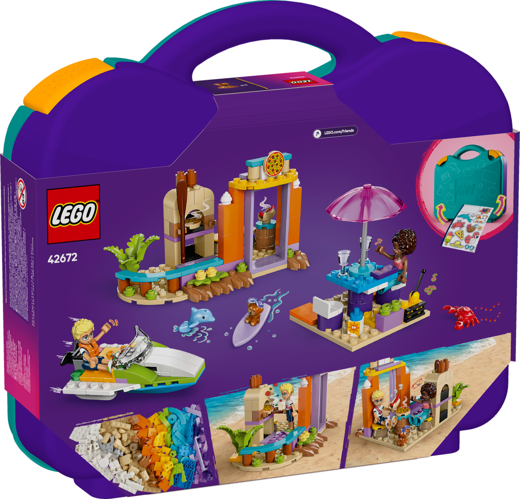 boîte LEGO Friends 42672 : La Valise Créative de Plage