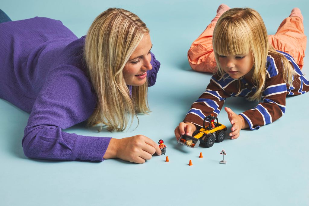 détails LEGO City 60450 : La Chargeuse de Chantier Jaune