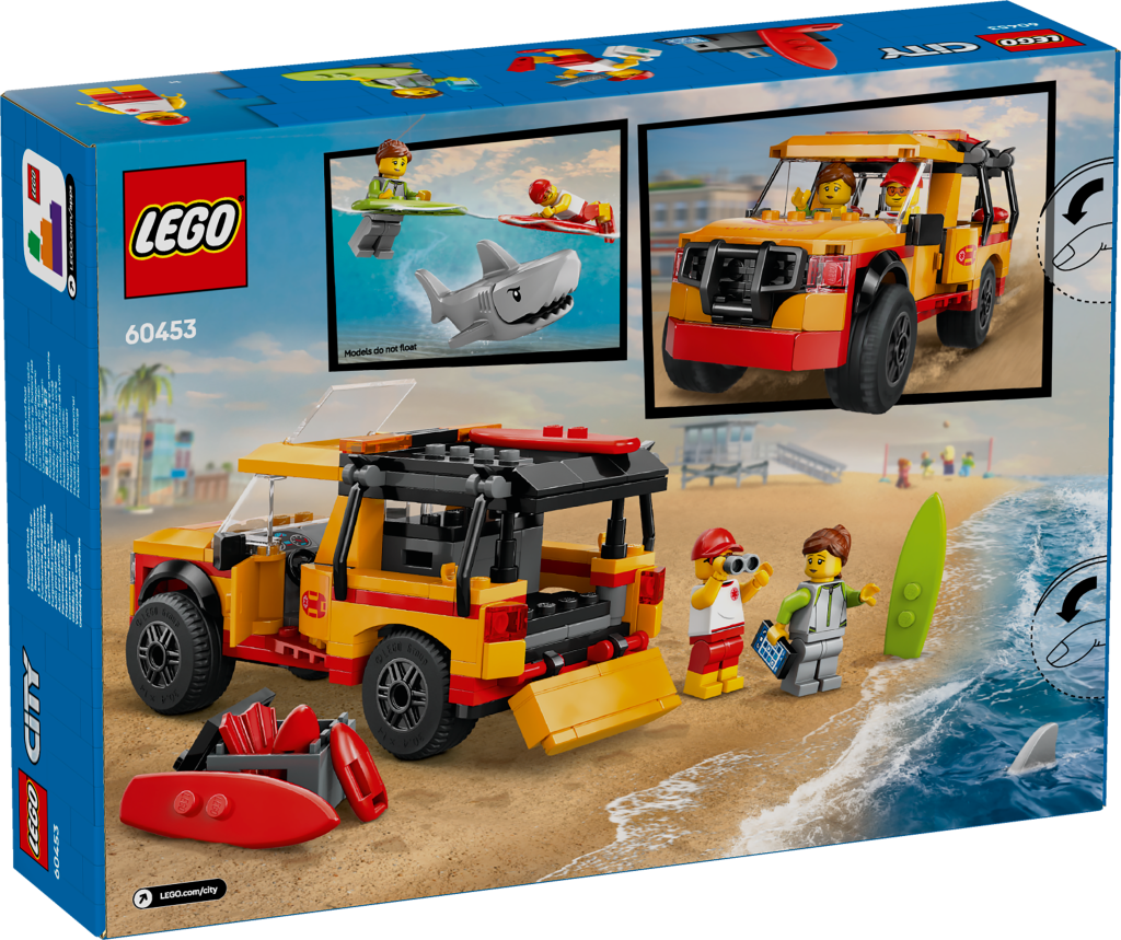 boîte LEGO City 60453 : Le Véhicule de Secours de la Plage