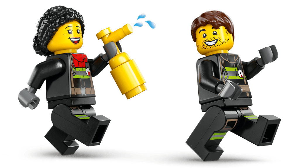 personnages LEGO City 60463 : Camion de pompiers avec échelle