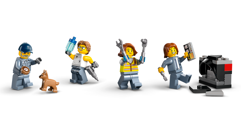 personnages LEGO City 60472 : La casse automobile