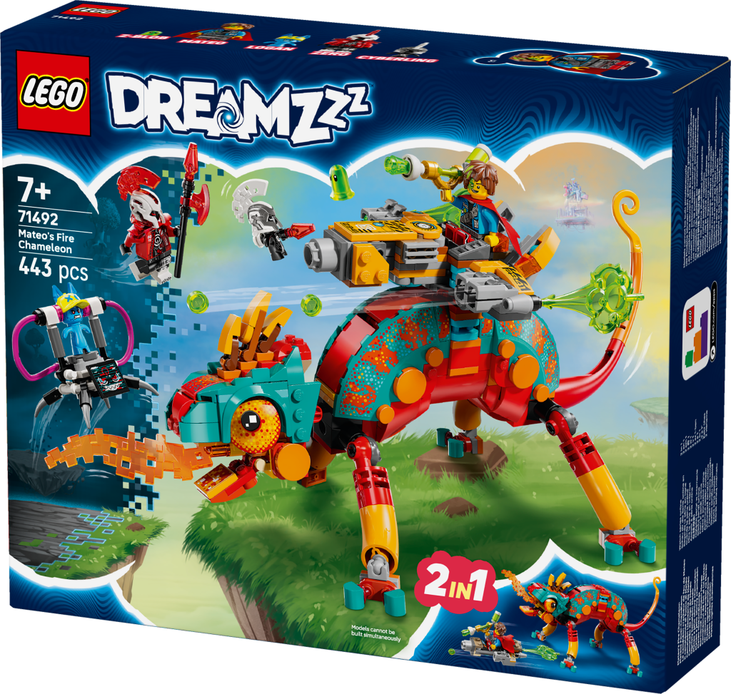 boîte LEGO DREAMZzz 71492 : Le caméléon cracheur de feu de Mateo