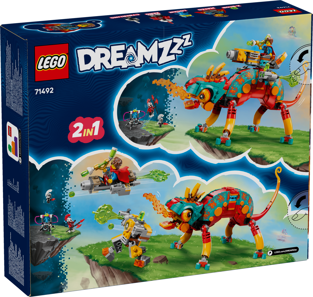 boîte LEGO DREAMZzz 71492 : Le caméléon cracheur de feu de Mateo