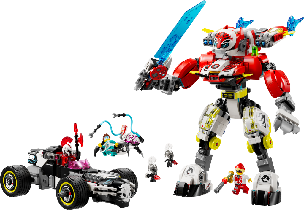 LEGO DREAMZzz 71497 : Robot-Tigre de Cooper et bolide de Zero