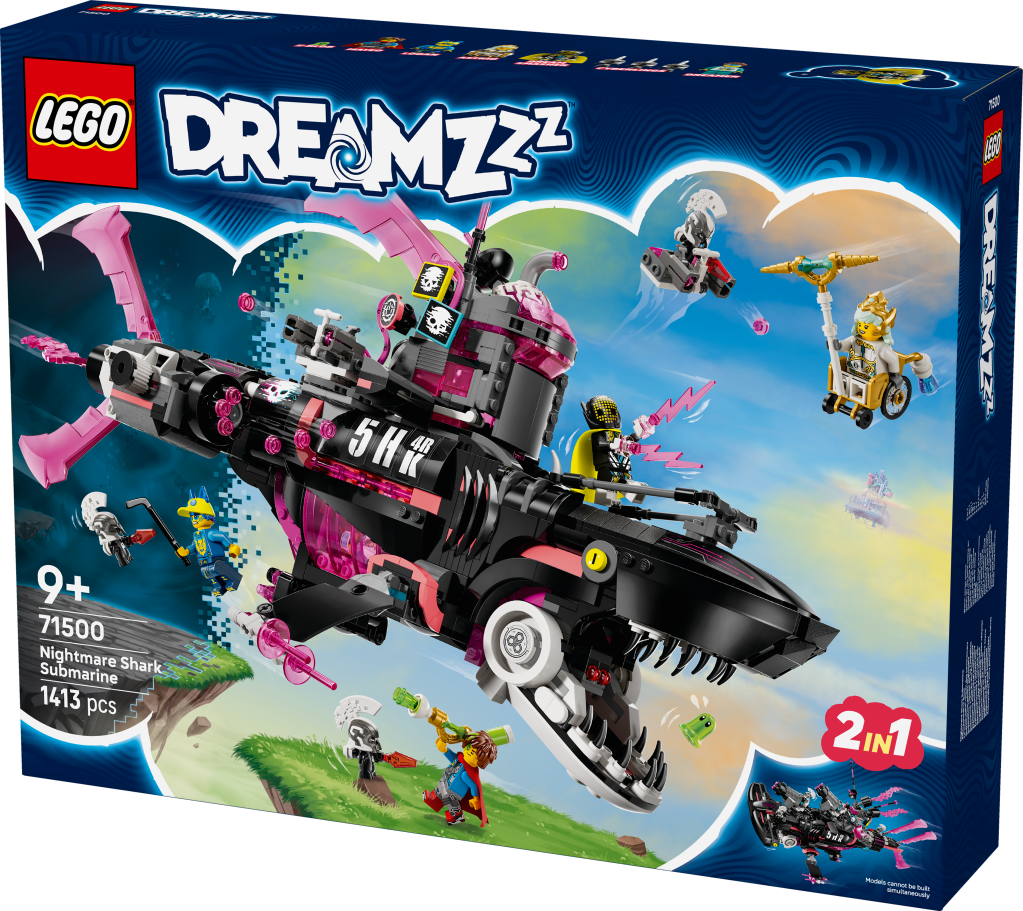 boîte LEGO DREAMZzz 71500 : Le sous-marin requin des cauchemars