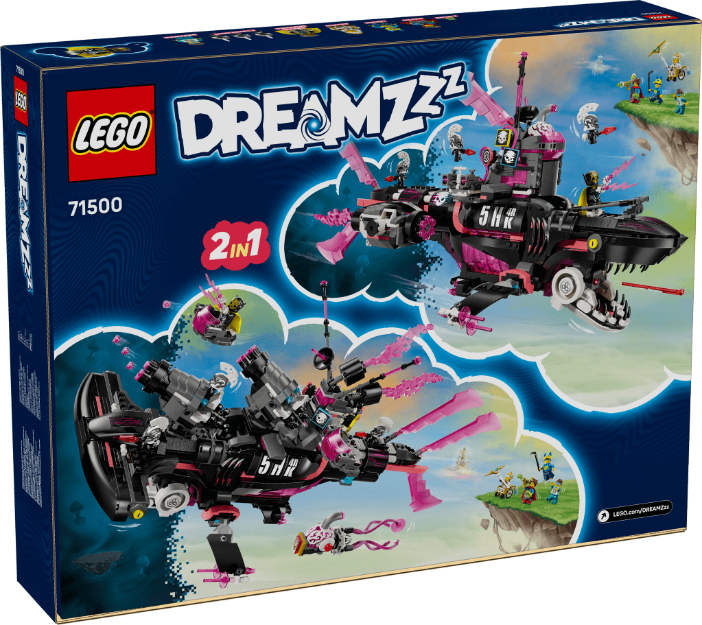 boîte LEGO DREAMZzz 71500 : Le sous-marin requin des cauchemars