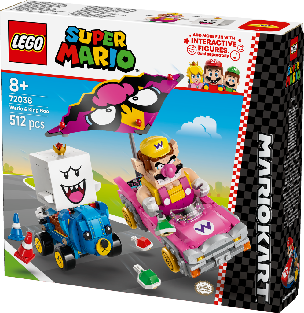 boîte LEGO Super Mario 72038 : Mario Kart – Wario et Roi Boo