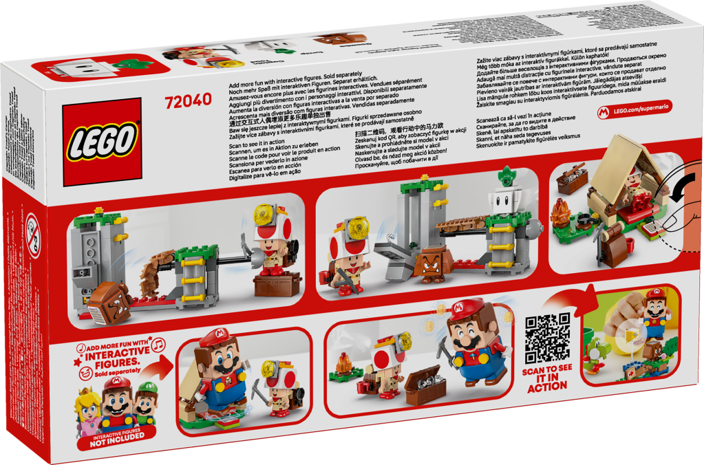 boîte LEGO Super Mario 72040 : Campement du Capitaine Toad