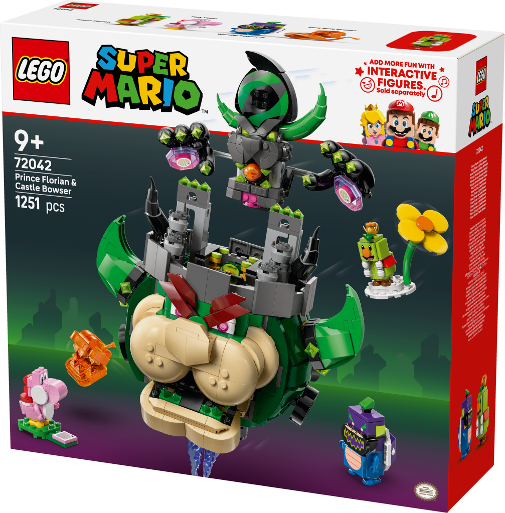 boîte LEGO Super Mario 72042 : Prince Florian et Château de Bowser