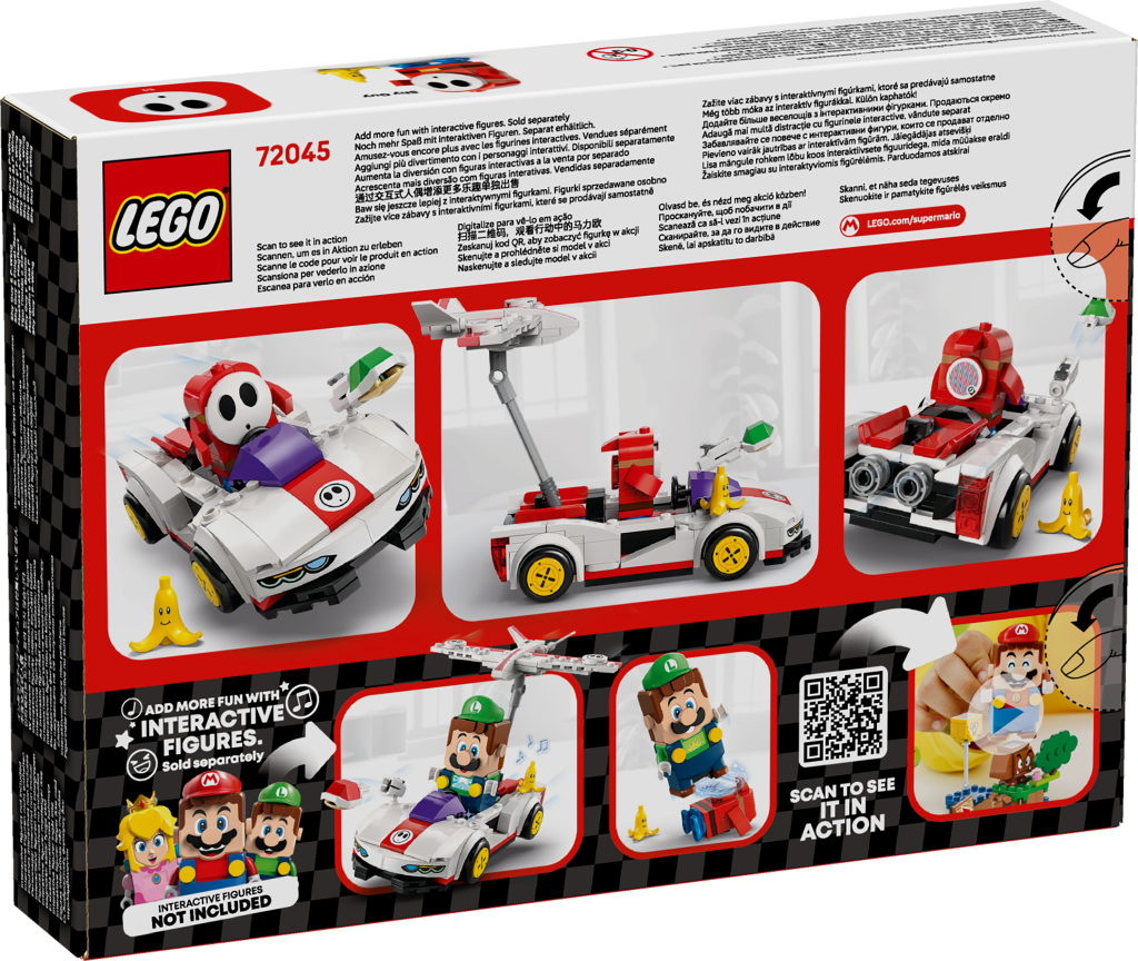 boîte LEGO Super Mario 72045 : Mario Kart – Maskass et Magikart