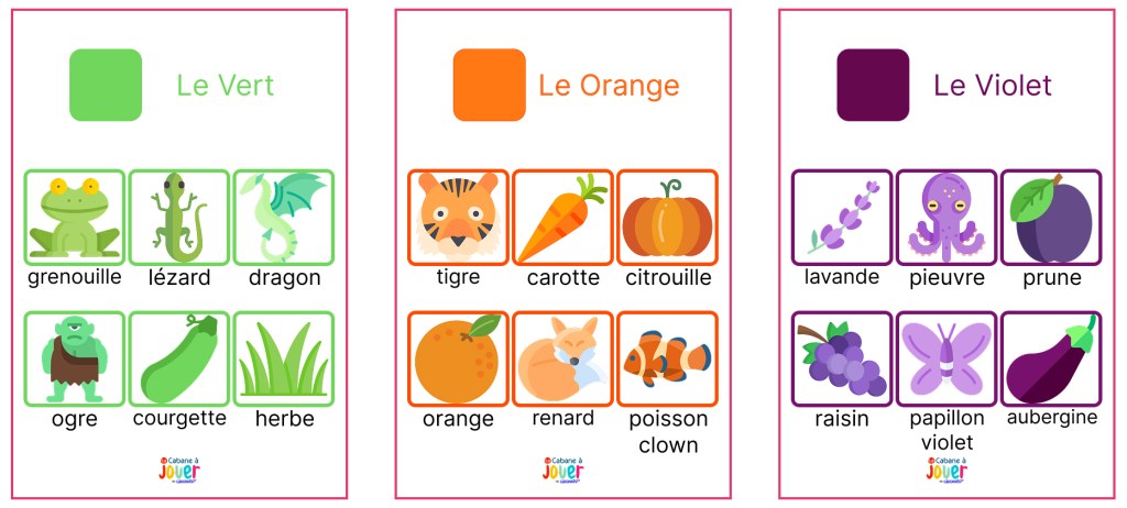 couleurs secondaires