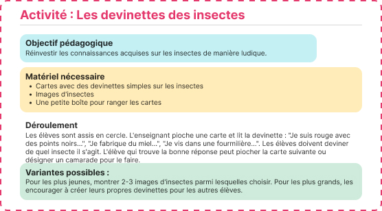 devinettes insectes