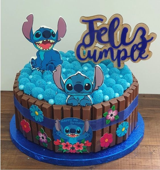 gâteau anniversaire Stitch