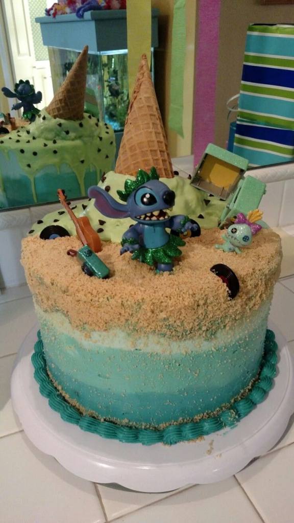 gâteau anniversaire Stitch