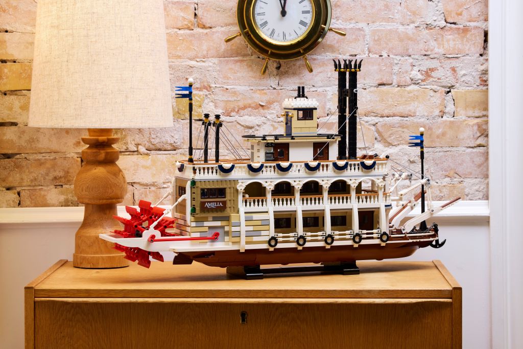 décoration LEGO Ideas 21356 Le bateau à vapeur du Mississippi