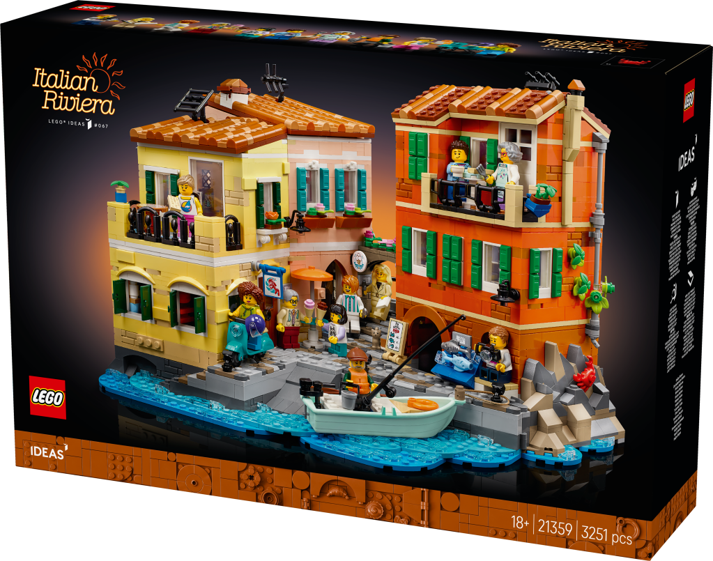 boîte LEGO 21359 Ideas Riviera Italienne