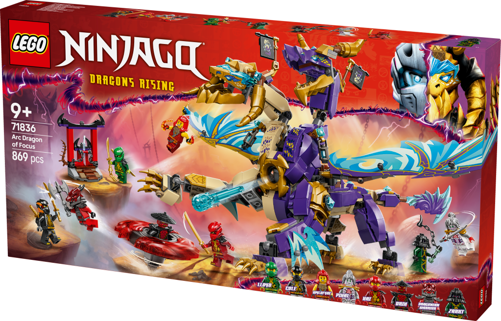 boîte LEGO Ninjago 71836 Arc : le dragon de la concentration