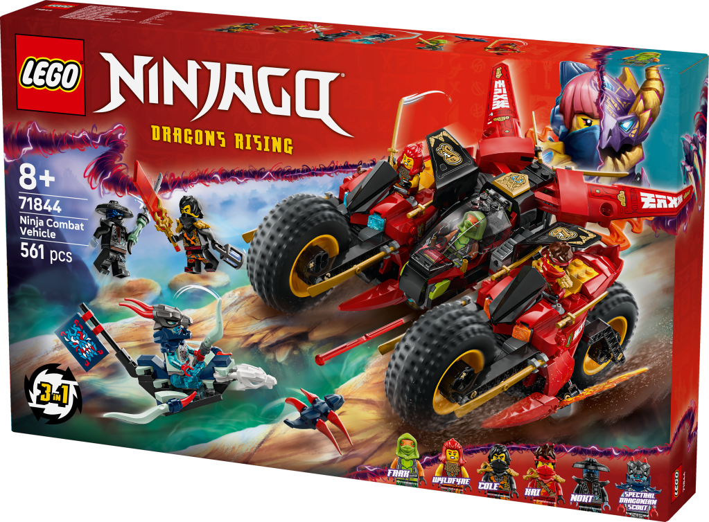 boîte LEGO NINJAGO 71844 Le véhicule de combat des Ninjas