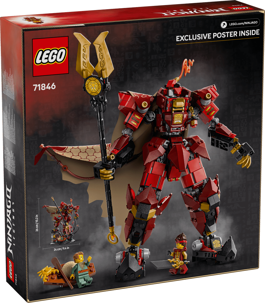 boîte LEGO NINJAGO 71846 Le robot du chevalier de feu