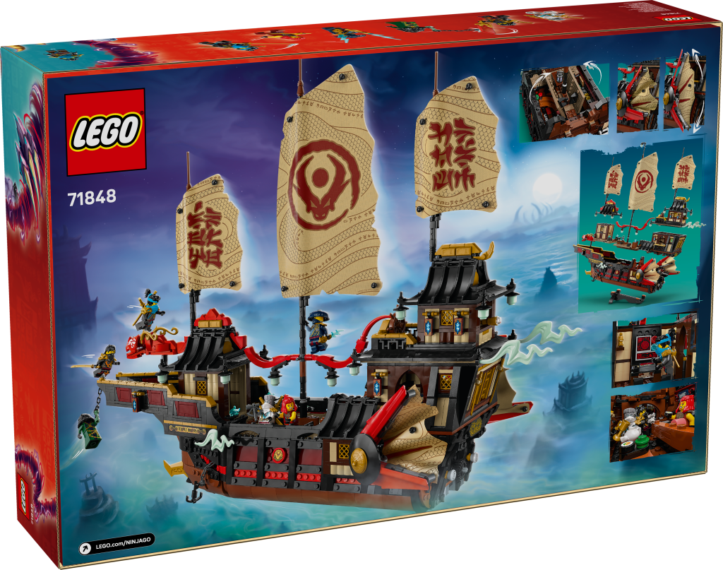 boîte LEGO NINJAGO 71848 Le temple Bounty