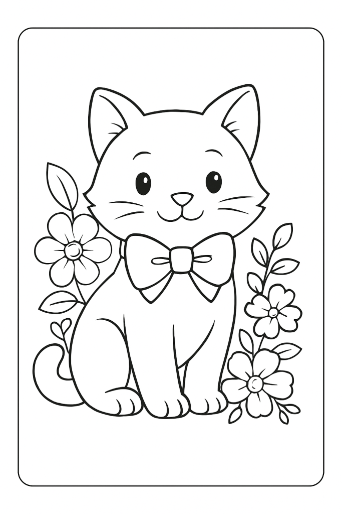 dessins chat à imprimer