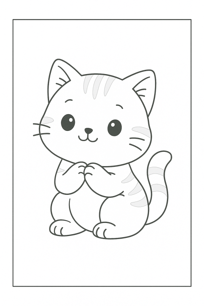 dessins chat et chaton à imprimer