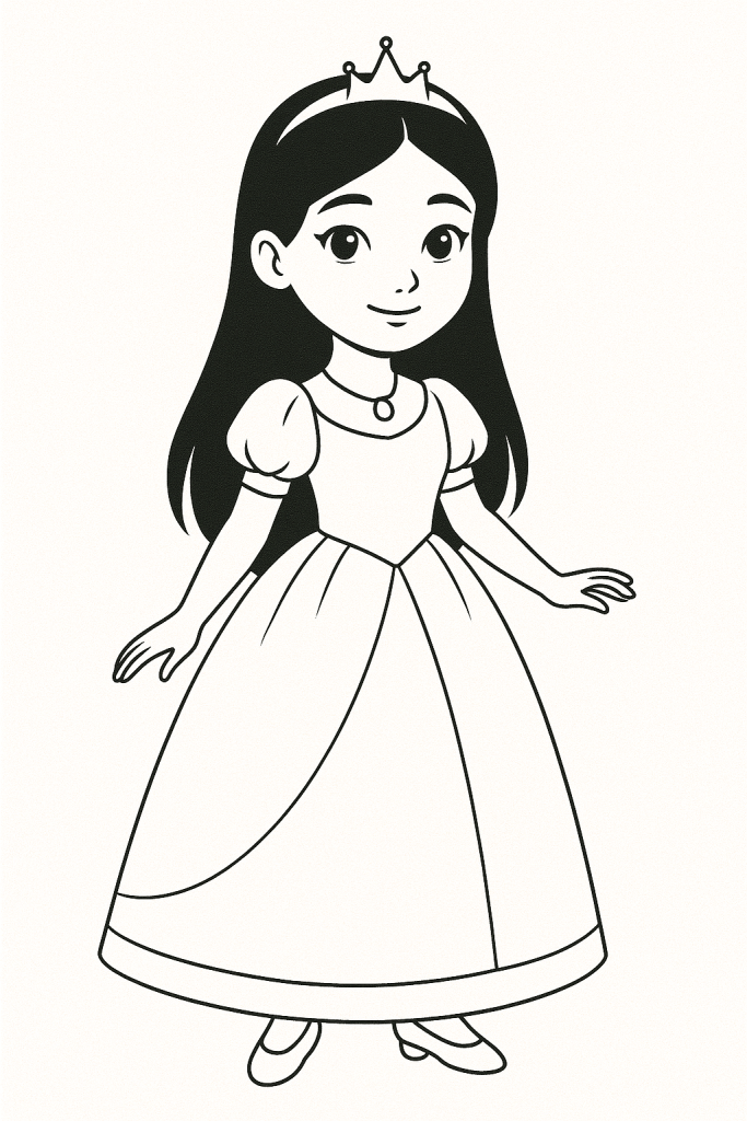 coloriage princesse