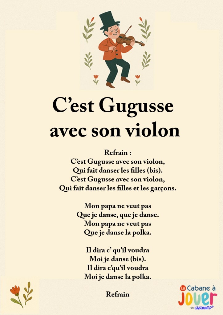 C’est Gugusse avec son violon